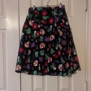 Pinup Couture Black Cthulhu skirt